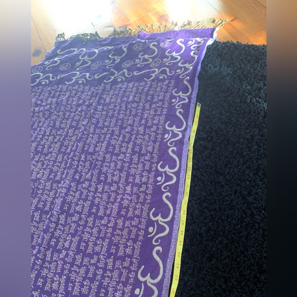Pashmina Indian reversible scarf or decoration